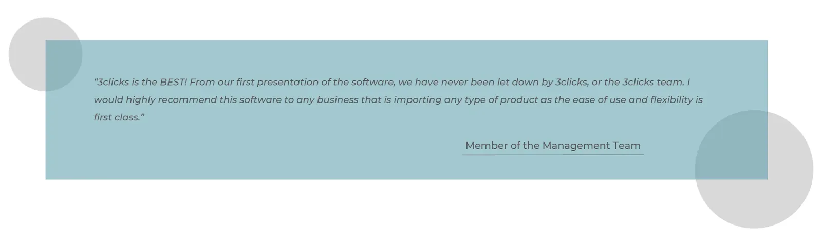 caprice team feedback to 3 Clicks Cloud