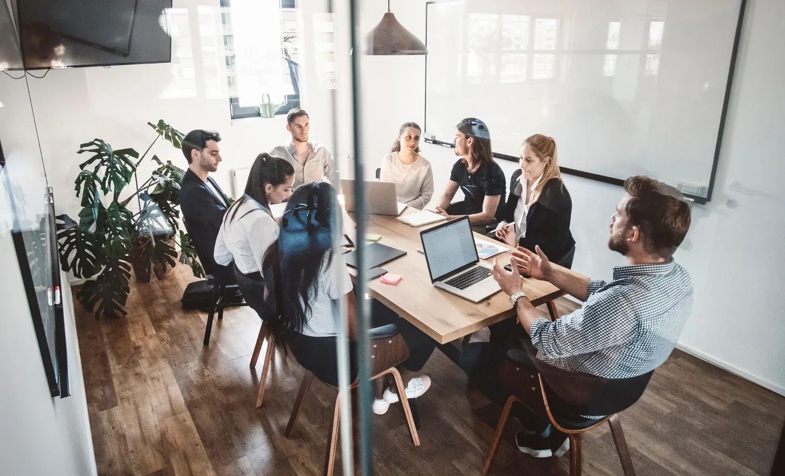 team having a meeting