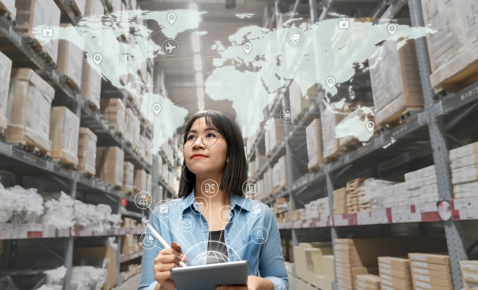 woman inside a factory