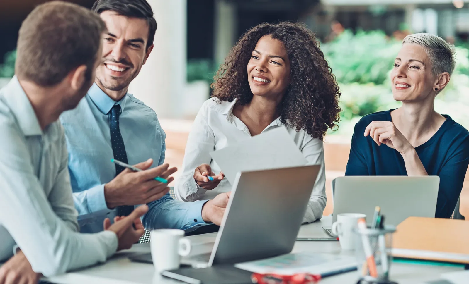 people working in the office